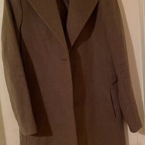 Via Spiga Brown Wool Coat